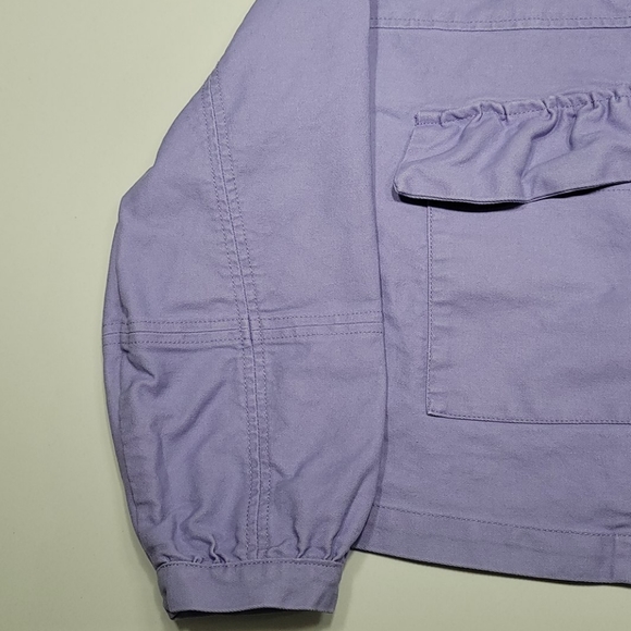 Lavender Pull and Bear Jean Jacket, Size Small - Picture 2 of 10